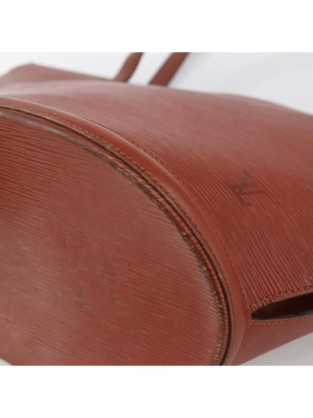 Authentic LOUIS VUITTON Epi Saint Jacques Shopping Bag Brown M52263 LV